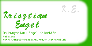 krisztian engel business card